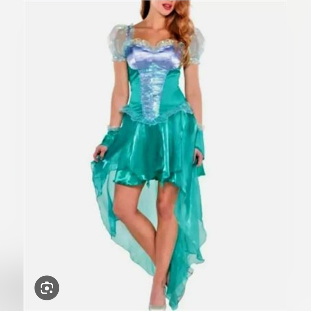 Ariel Little Mermaid Adult Halloween Costume Dress